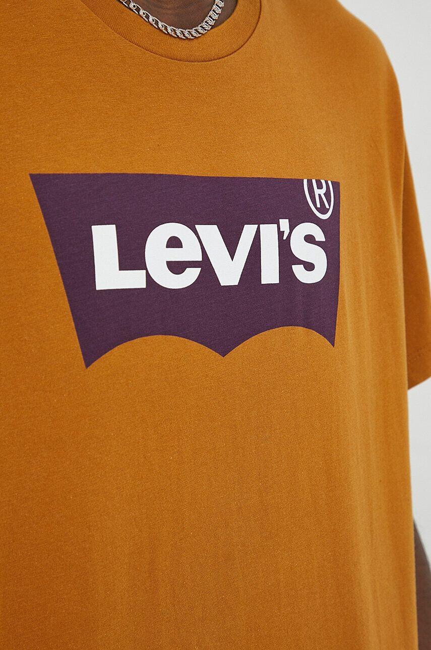 Levi's Bavlněné tričko žlutá barva - Pepit.cz