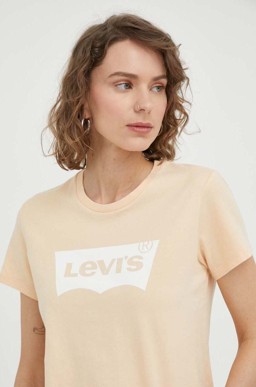 Levi's Bavlněné tričko žlutá barva - Pepit.cz