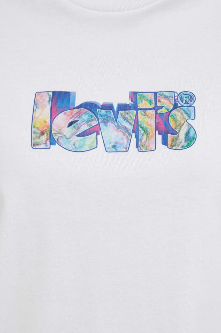 Levi's Bavlněné tričko bílá barva - Pepit.cz