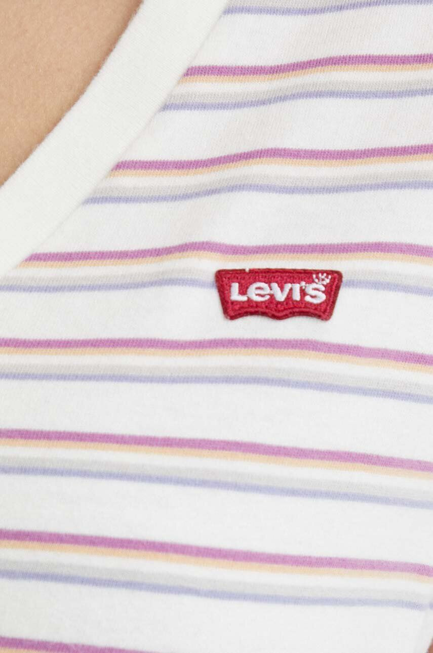 Levi's Bavlněné tričko bílá barva - Pepit.cz