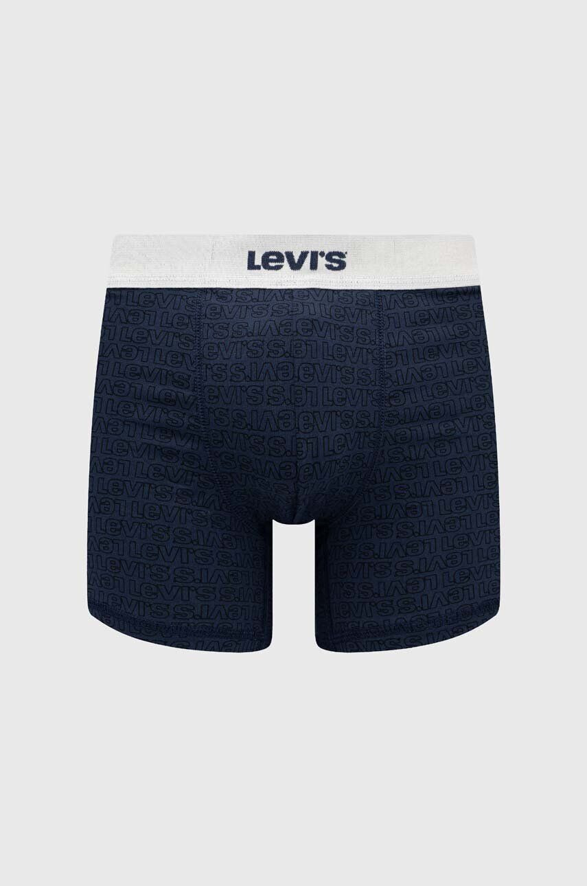 Levi's Boxerky 2-pack pánské tmavomodrá barva - Pepit.cz