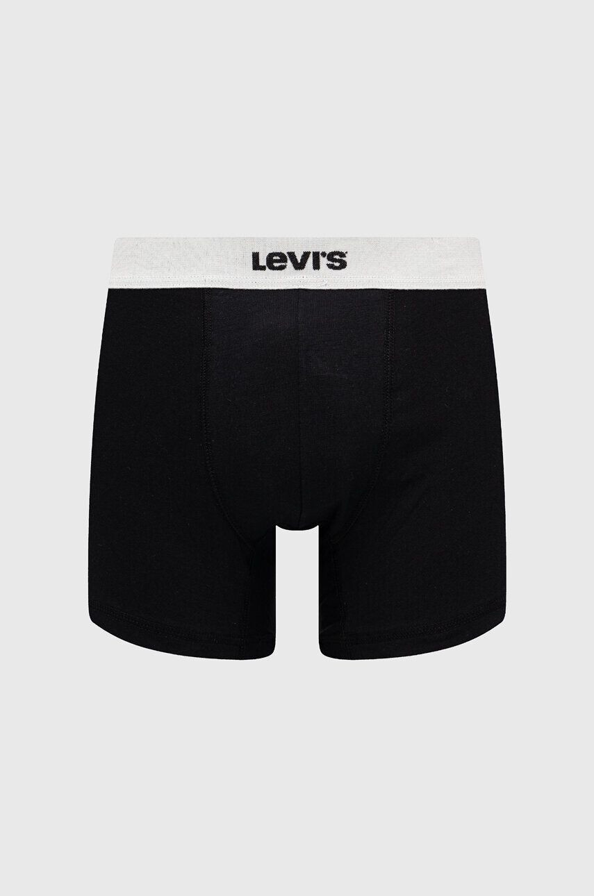 Levi's Boxerky 2-pack pánské černá barva - Pepit.cz