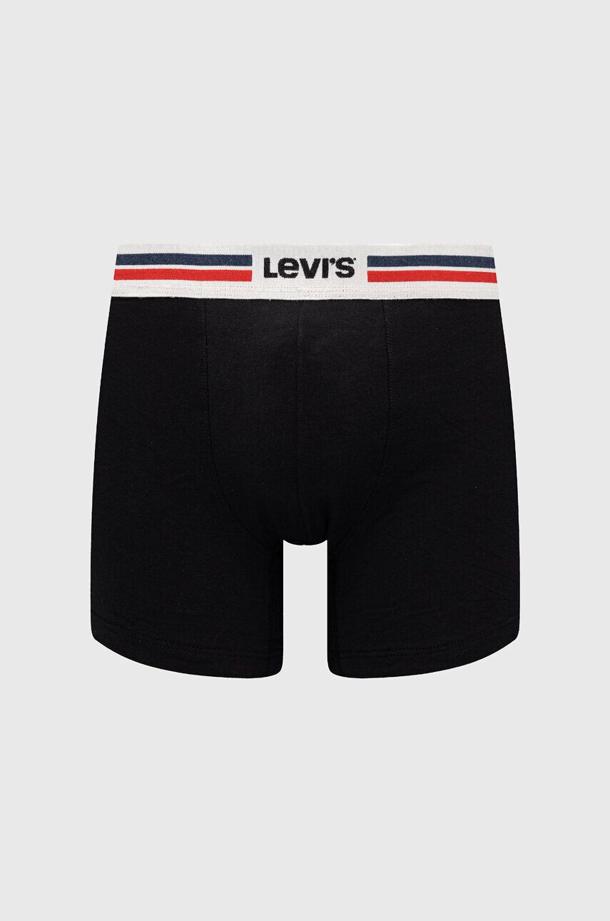 Levi's Boxerky 2-pack pánské černá barva - Pepit.cz