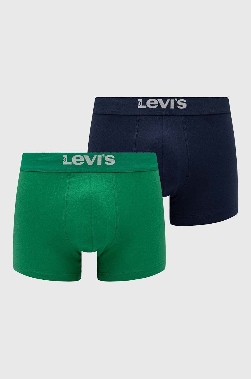 Levi's Boxerky 2-pack pánské zelená barva - Pepit.cz