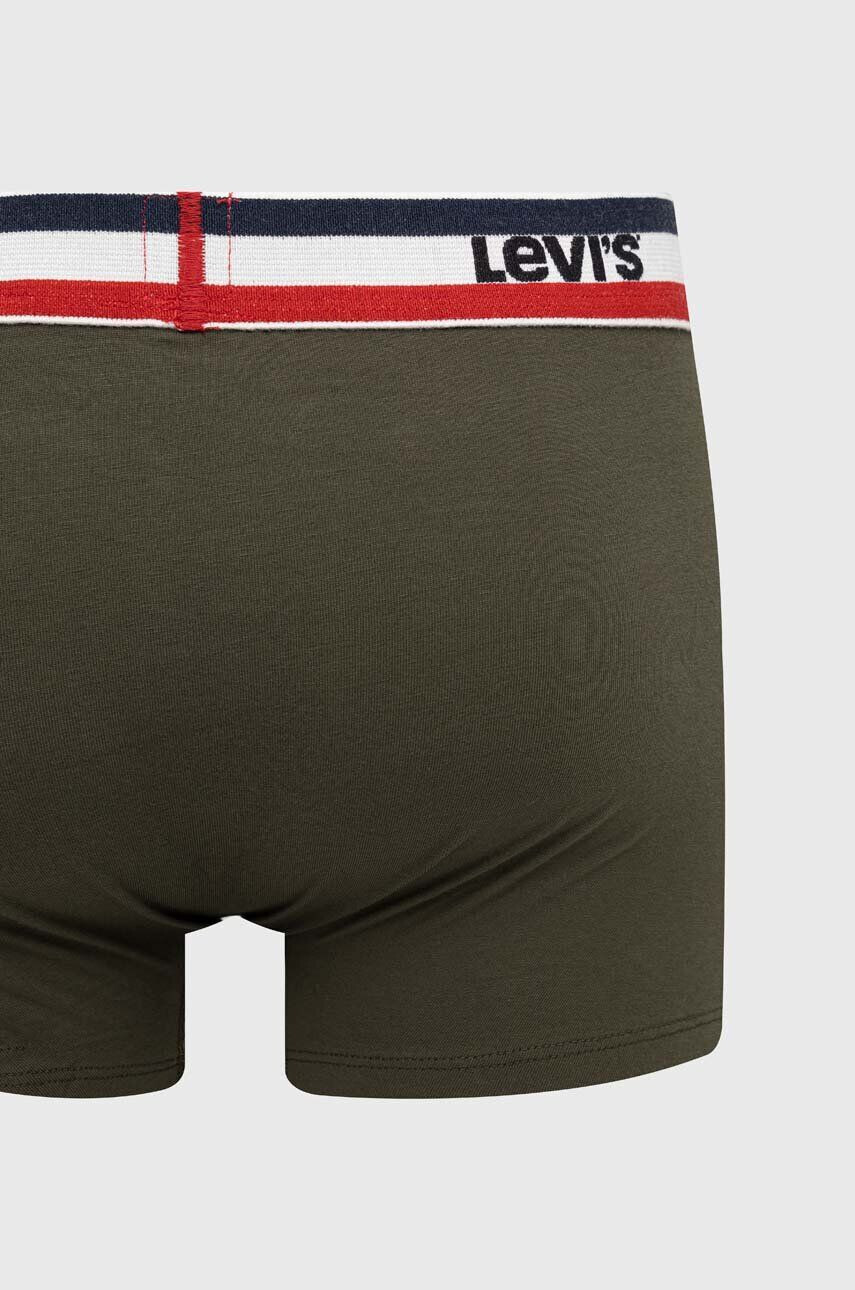 Levi's Boxerky 3-pack pánské zelená barva 37149.0814-009 - Pepit.cz