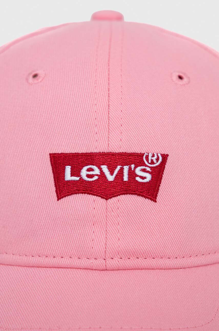 Levi's Dětska čepice růžová barva s aplikací - Pepit.cz