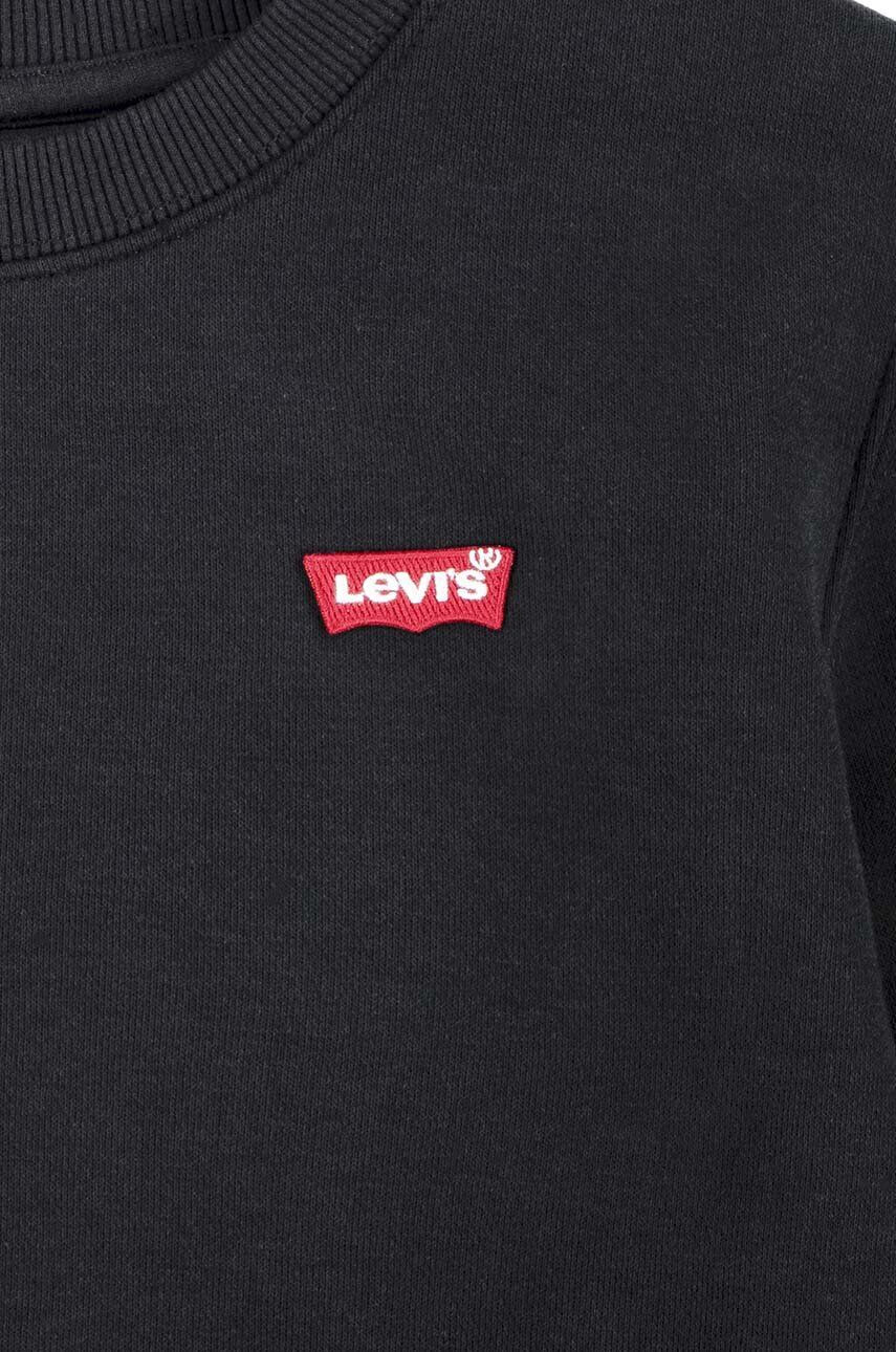 Levi's Dětská mikina černá barva s aplikací - Pepit.cz