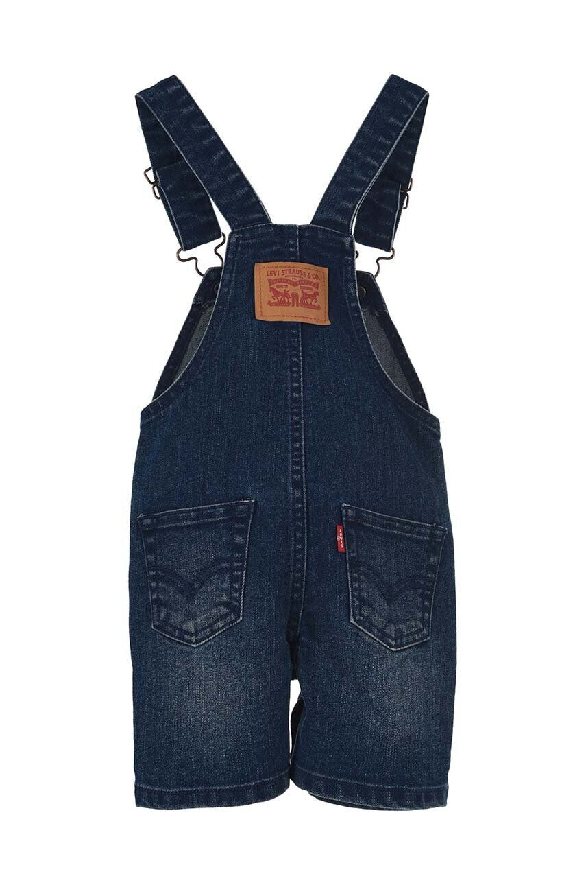 Levi's Dětské džínové lacláče tmavomodrá barva - Pepit.cz