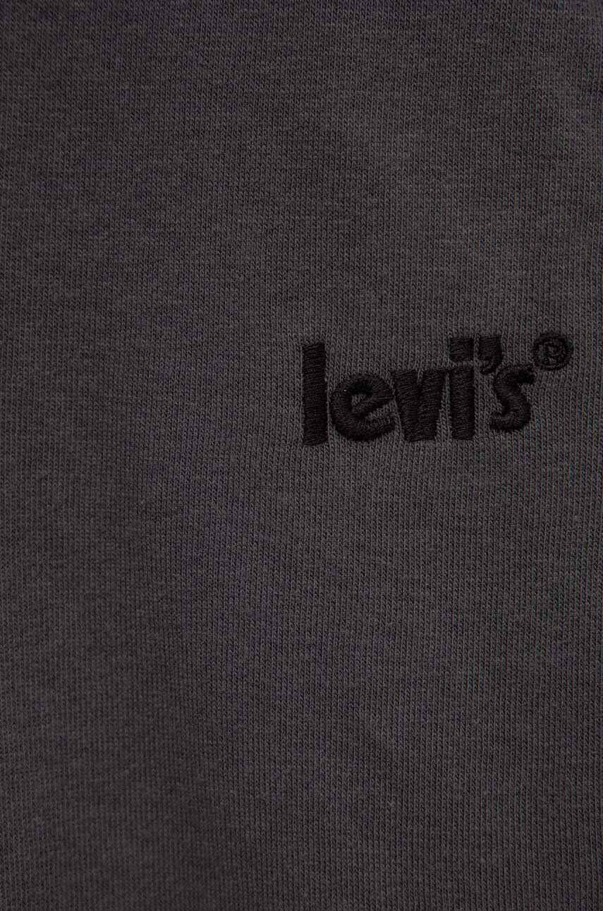 Levi's Dětské tepláky šedá barva hladké - Pepit.cz