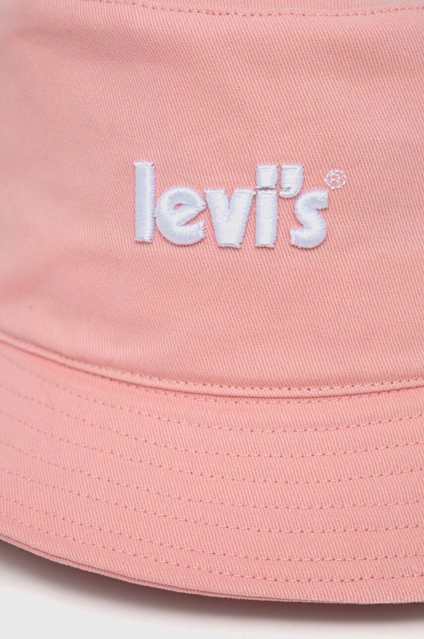 Levi's Dětský klobouk růžová barva bavlněný - Pepit.cz