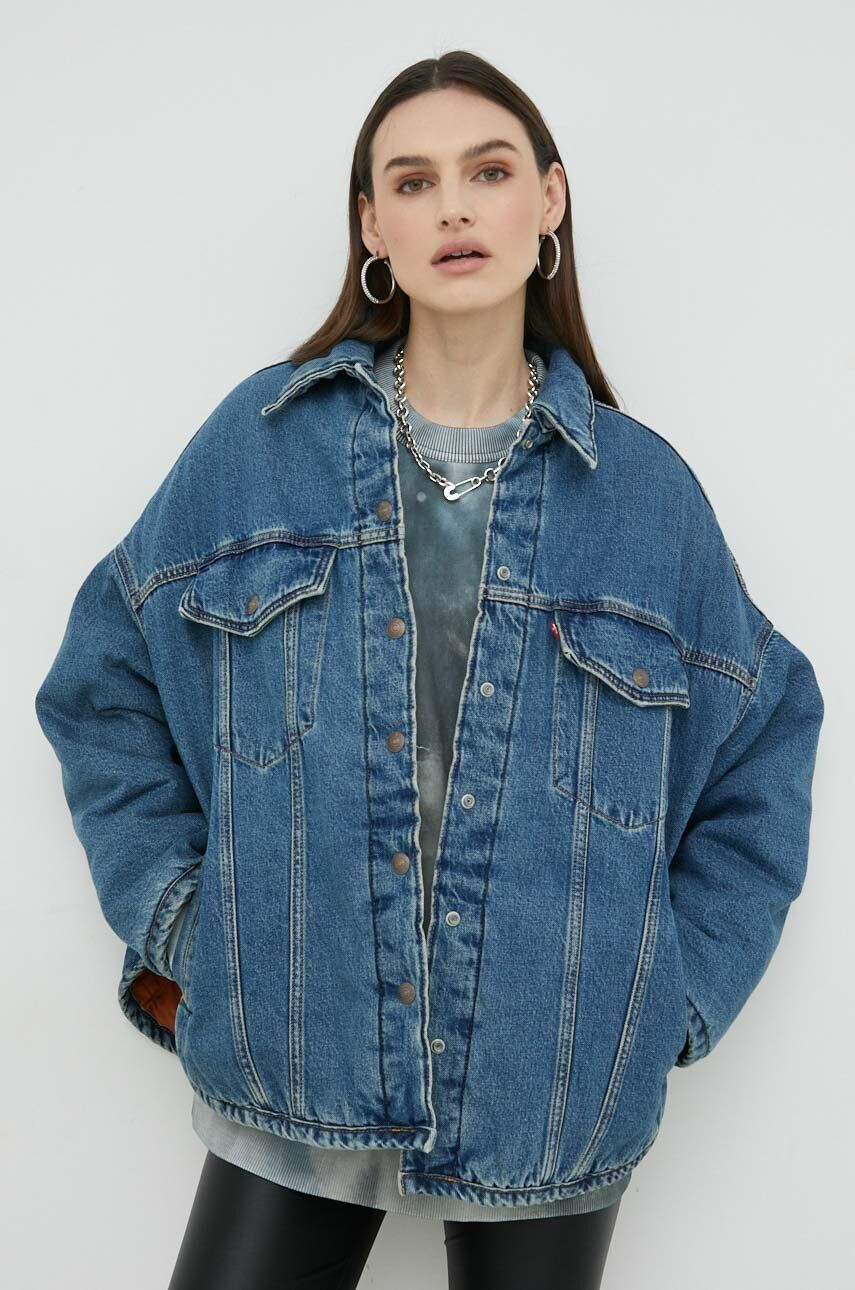 Levi's Džínová bunda dámská přechodná oversize - Pepit.cz