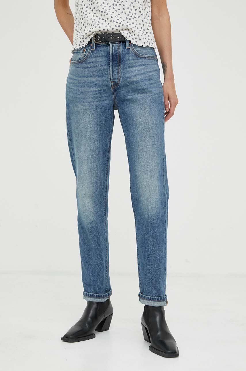 Levi's Džíny 501 CROP dámské high waist - Pepit.cz