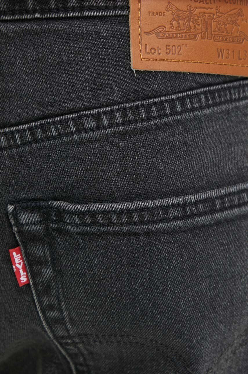 Levi's Džíny 502 TAPER pánské černá barva - Pepit.cz