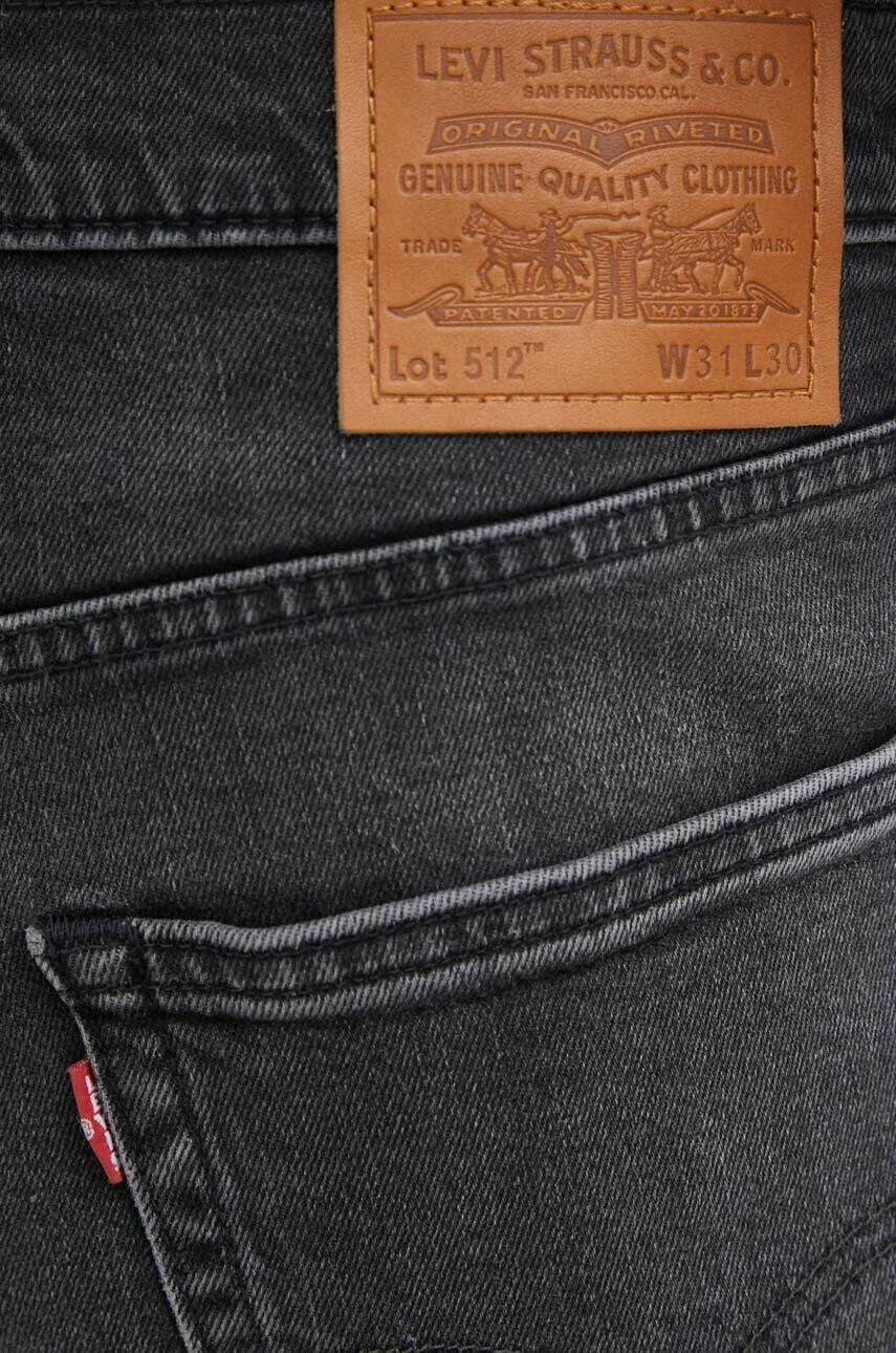 Levi's Džíny 512 SLIM TAPER pánské šedá barva - Pepit.cz