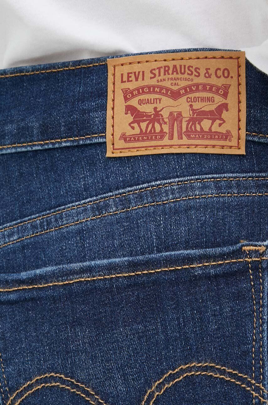 Levi's Džíny 710 dámské tmavomodrá barva - Pepit.cz