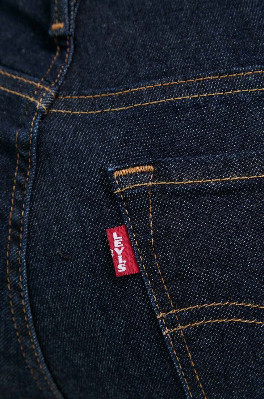 Levi's Džíny 711 DOUBLE BUTTON dámské tmavomodrá barva - Pepit.cz