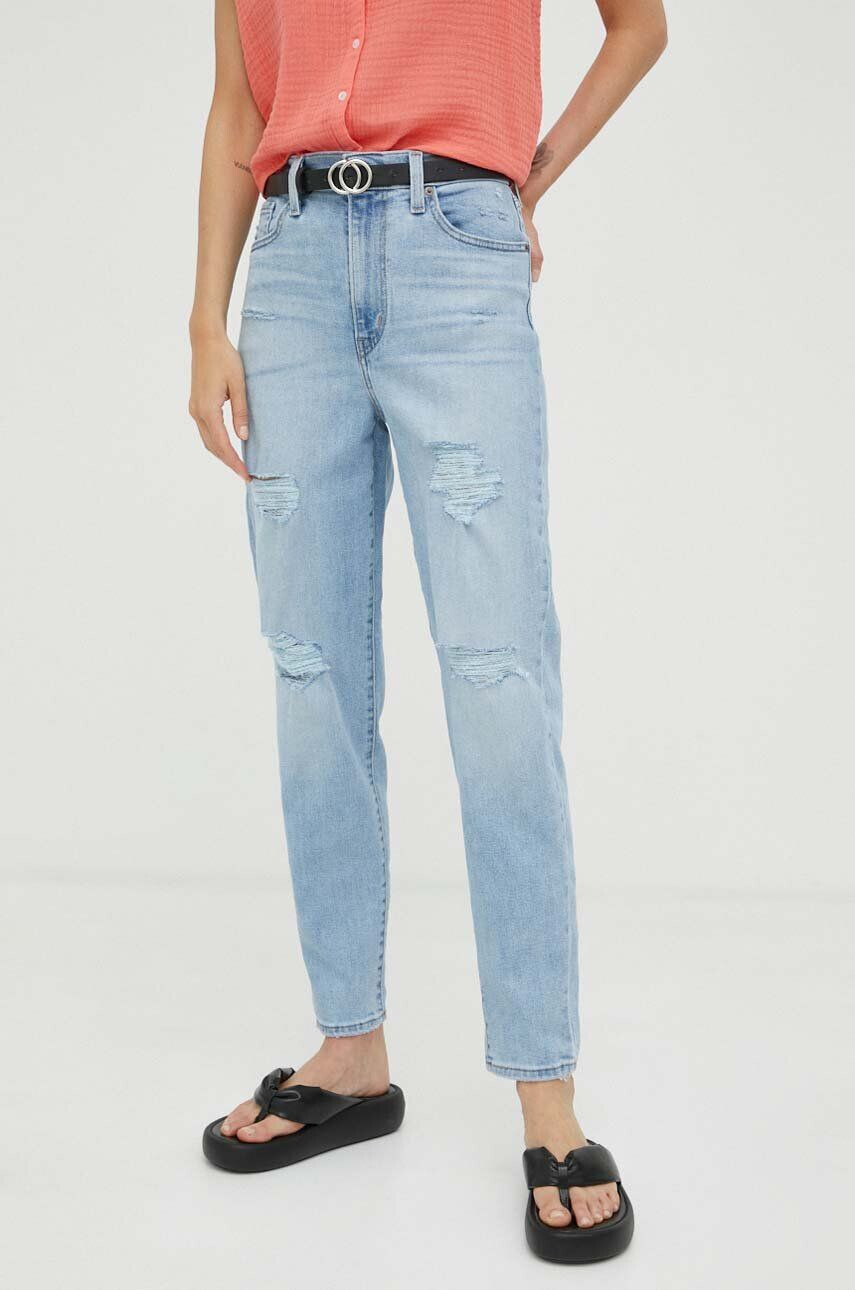 Levi's Džíny HIGH WAISTED MOM JEAN dámské high waist - Pepit.cz