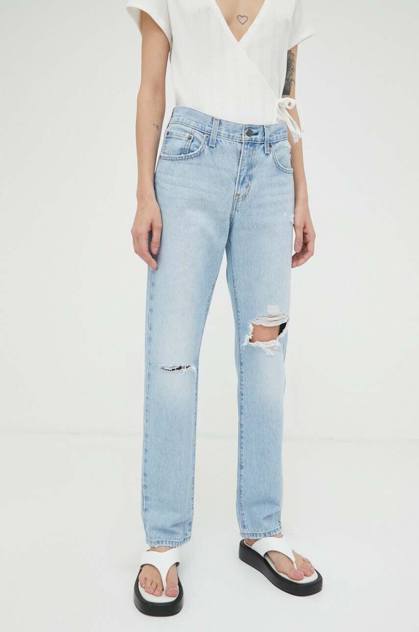 Levi's Džíny MIDDY STRAIGHT dámské medium waist - Pepit.cz