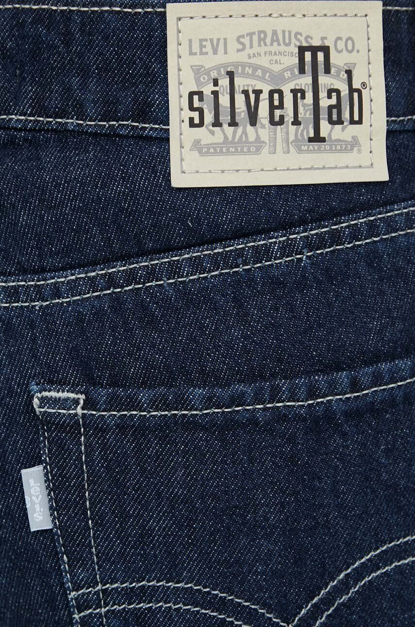 Levi's Džíny SILVERTAB LOW BAGGY CROP dámské tmavomodrá barva - Pepit.cz