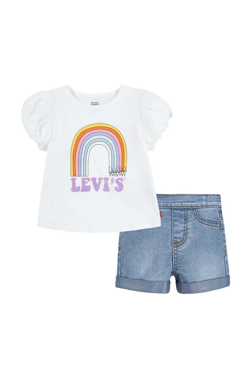 Levi's Kojenecká sada bílá barva - Pepit.cz