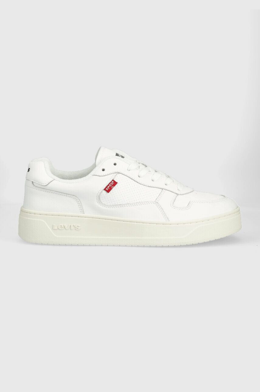 Levi's Kožené sneakers boty Glide bílá barva D7521.0001 - Pepit.cz