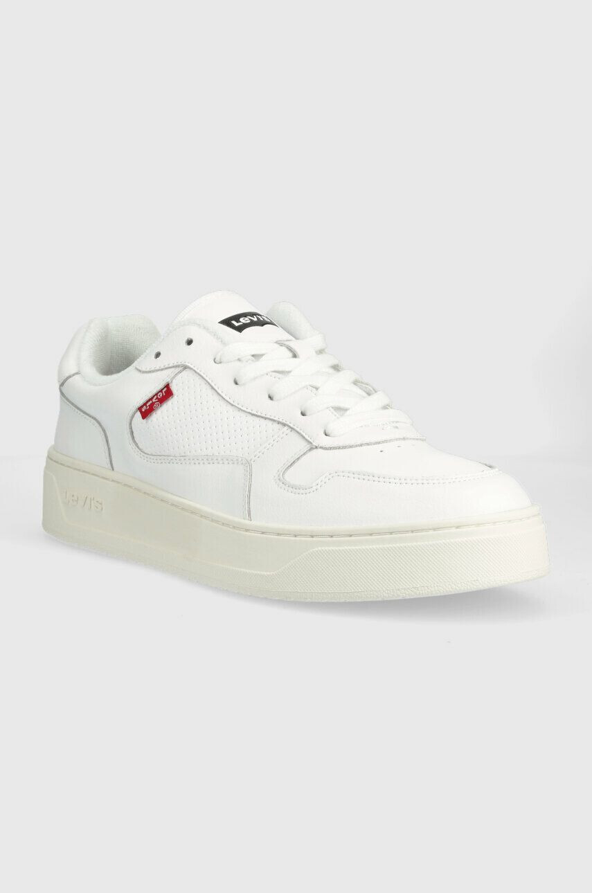 Levi's Kožené sneakers boty Glide bílá barva D7521.0001 - Pepit.cz