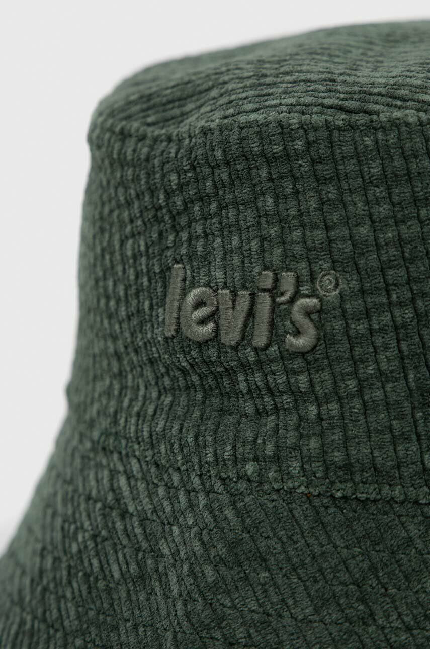 Levi's Oboustranný klobouk zelená barva - Pepit.cz