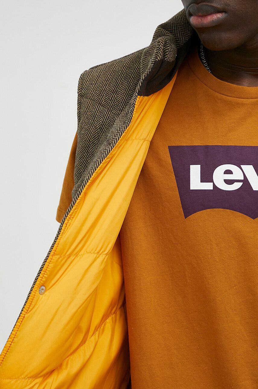 Levi's Vesta s příměsí vlny Zelená barva - Pepit.cz