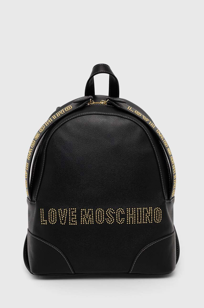 Love Moschino Batoh dámský černá barva malý s aplikací - Pepit.cz