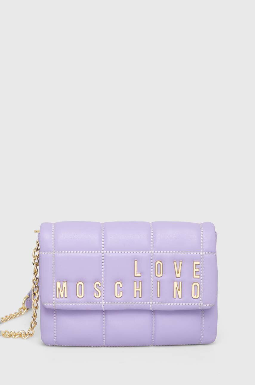 Love Moschino Kabelka fialová barva - Pepit.cz