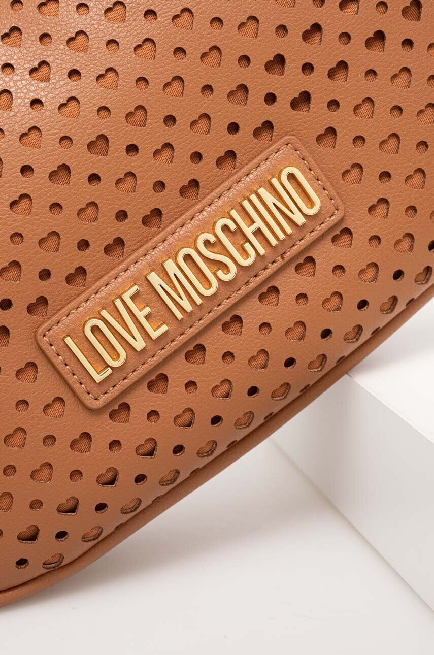 Love Moschino Kabelka hnědá barva - Pepit.cz