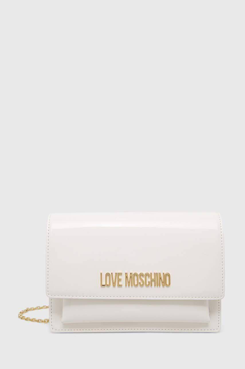 Love Moschino Kabelka bílá barva - Pepit.cz