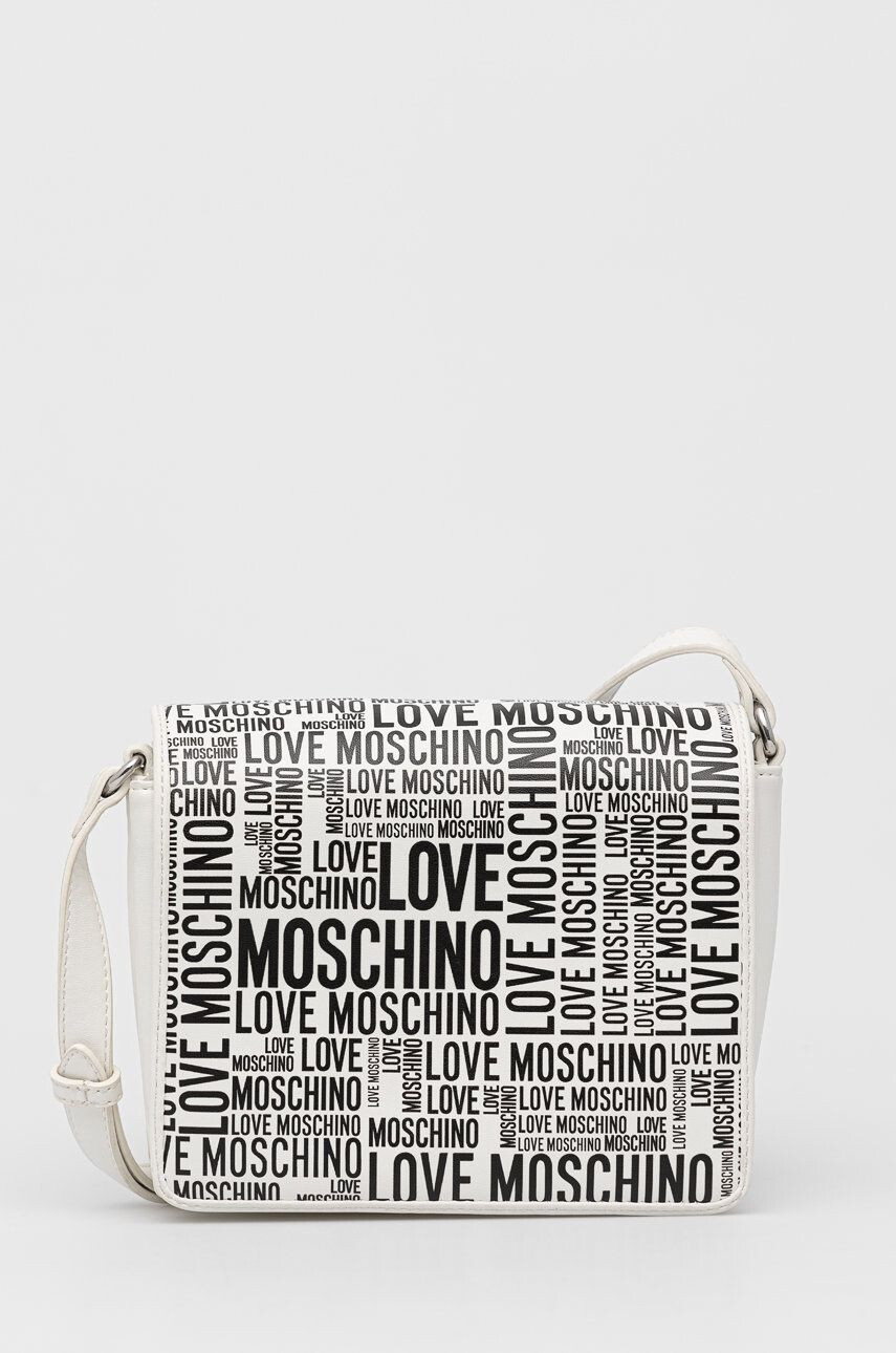 Love Moschino Kabelka bílá barva - Pepit.cz