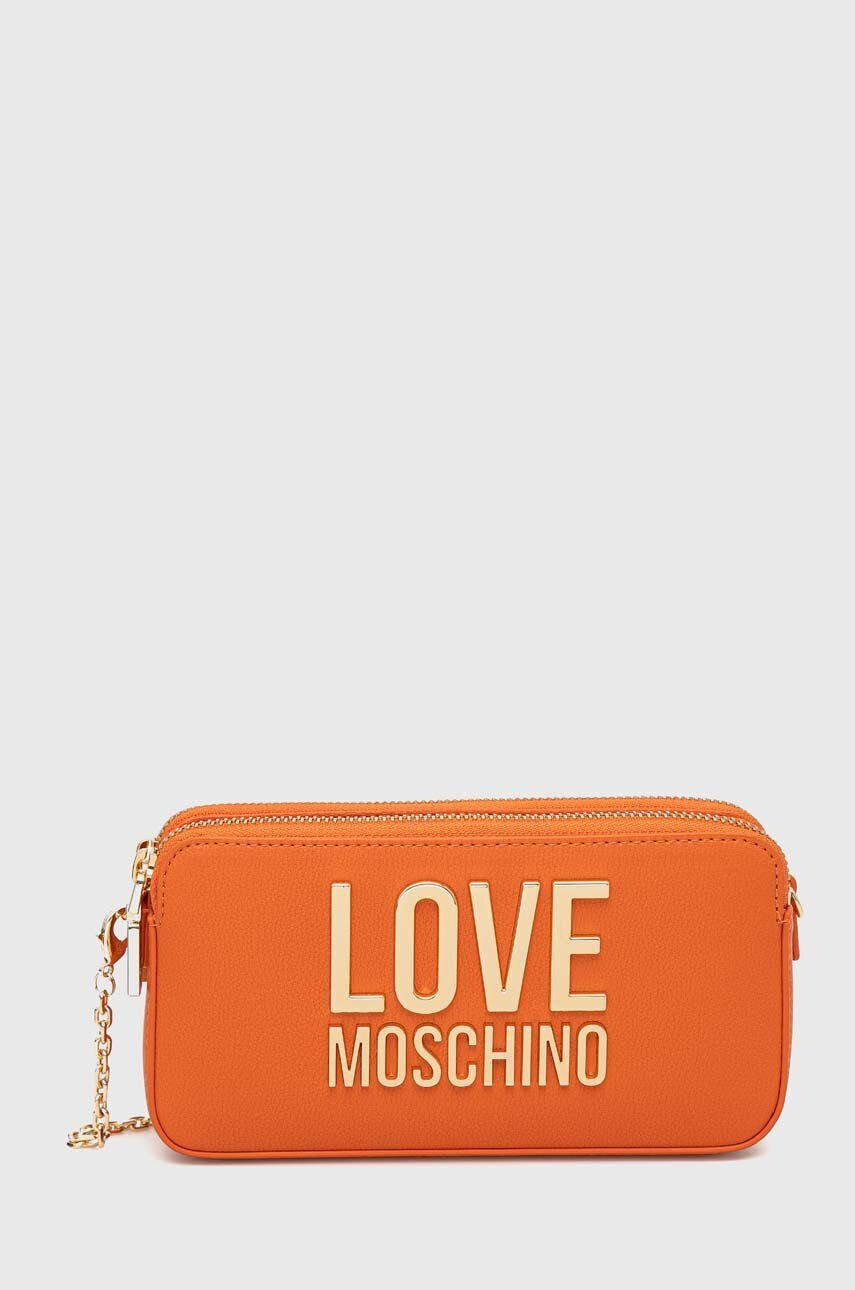 Love Moschino Kabelka oranžová barva - Pepit.cz