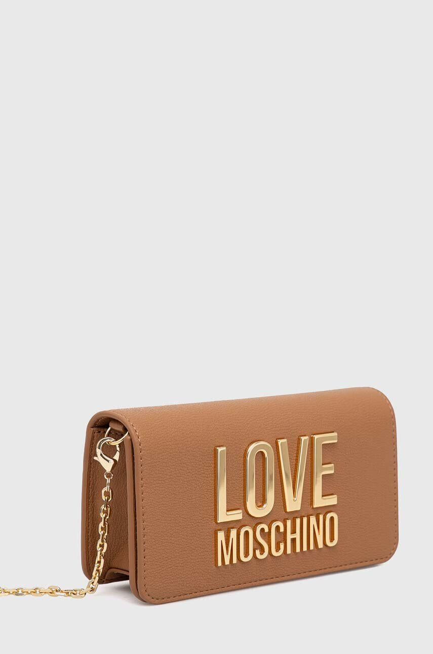 Love Moschino Kabelka hnědá barva - Pepit.cz