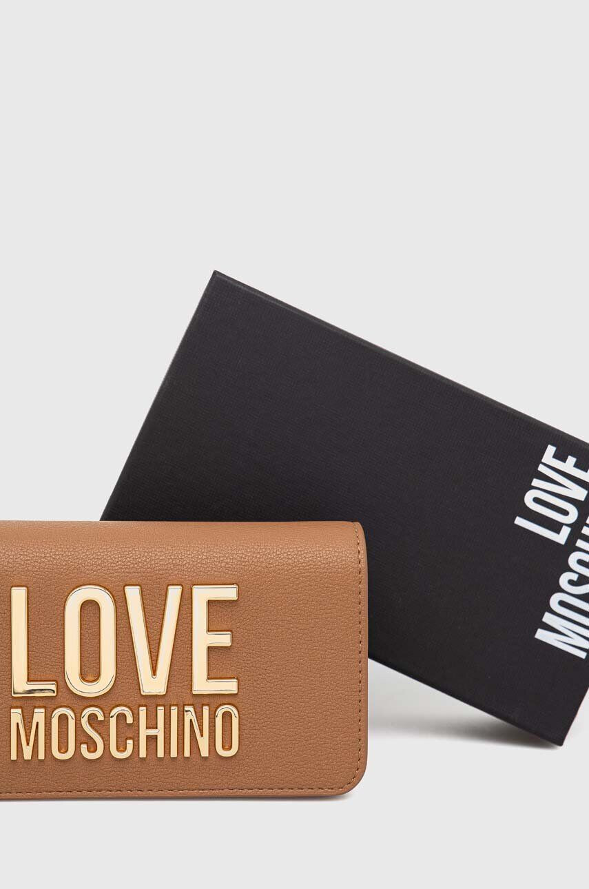 Love Moschino Kabelka hnědá barva - Pepit.cz