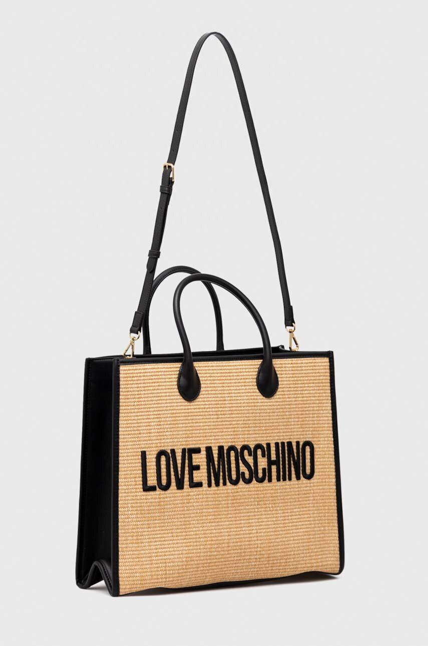 Love Moschino Kabelka béžová barva - Pepit.cz