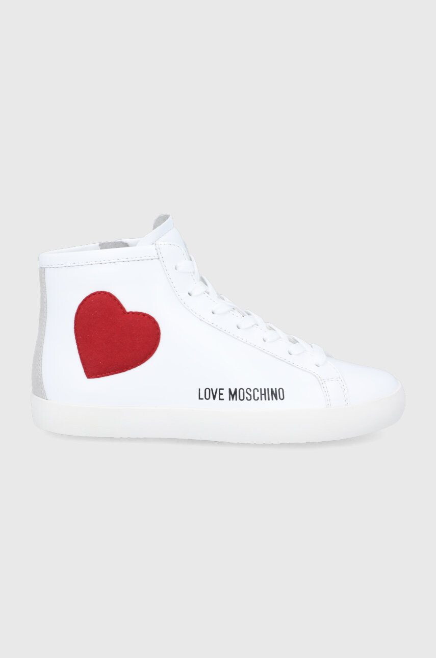 Love Moschino Kožené kecky - Pepit.cz