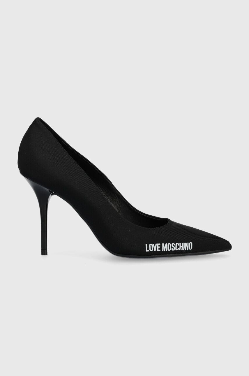 Love Moschino Lodičky černá barva JA10089G0GIM0000 - Pepit.cz