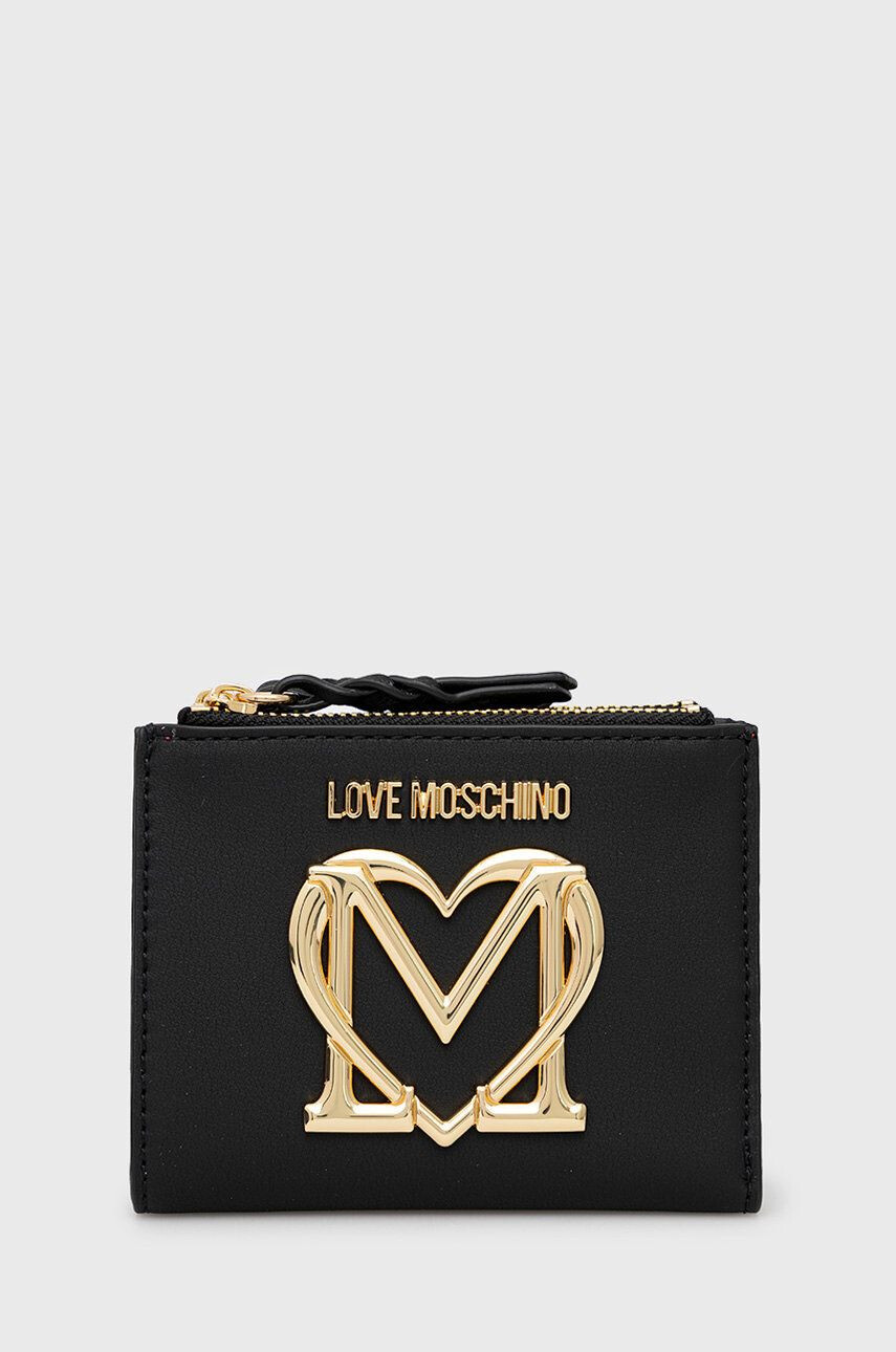 Love Moschino Peněženka černá barva - Pepit.cz