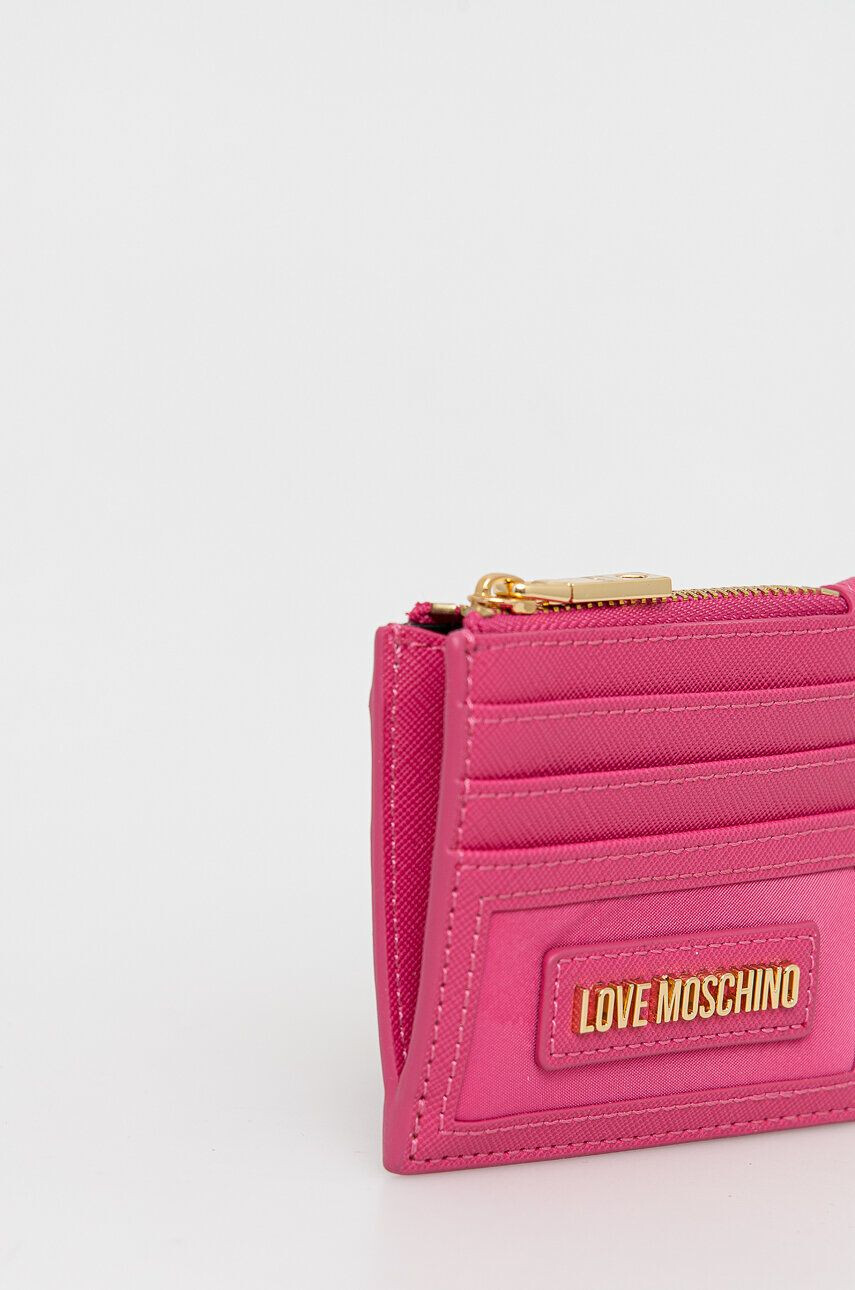 Love Moschino Peněženka růžová barva - Pepit.cz