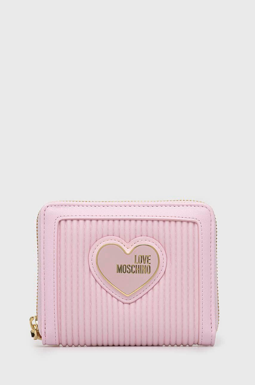 Love Moschino Peněženka růžová barva - Pepit.cz