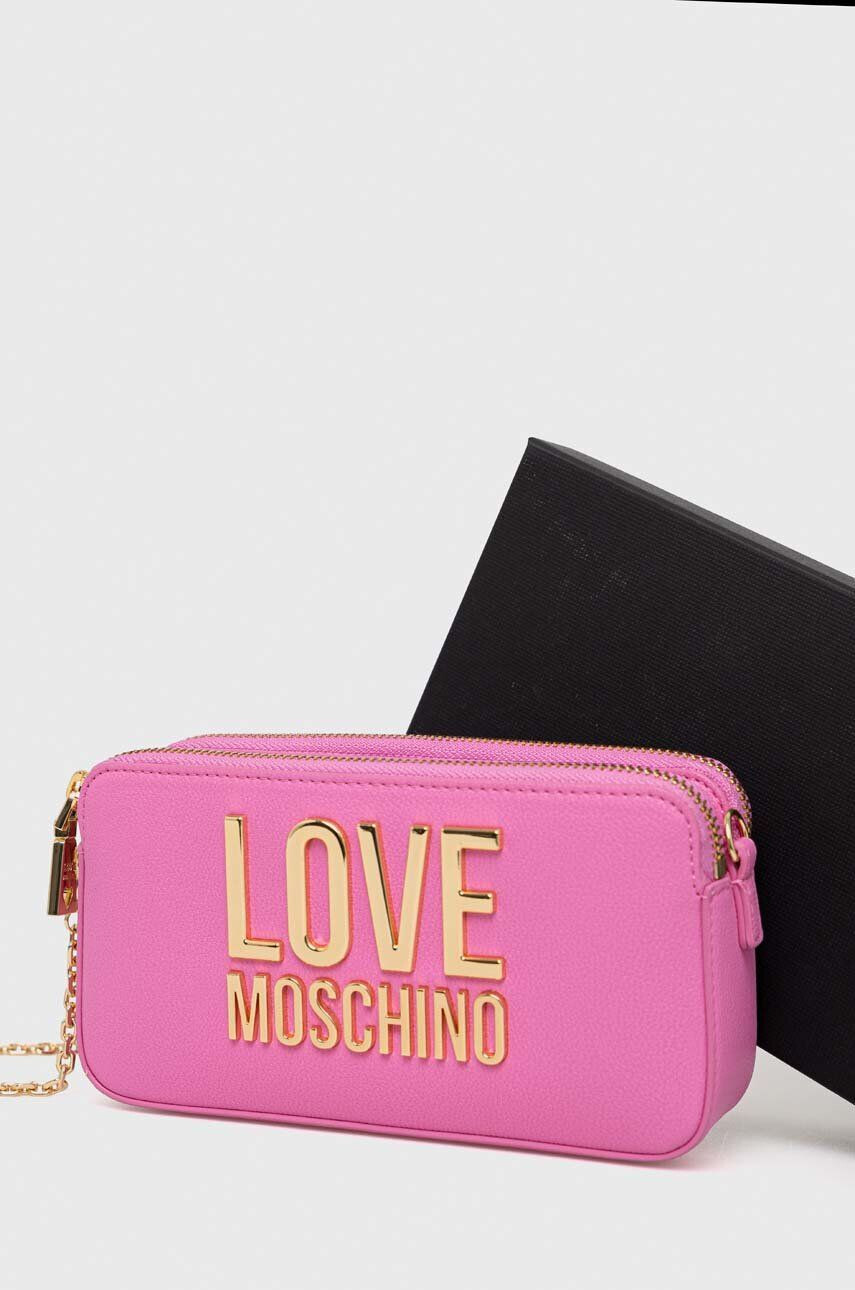 Love Moschino Peněženka růžová barva - Pepit.cz