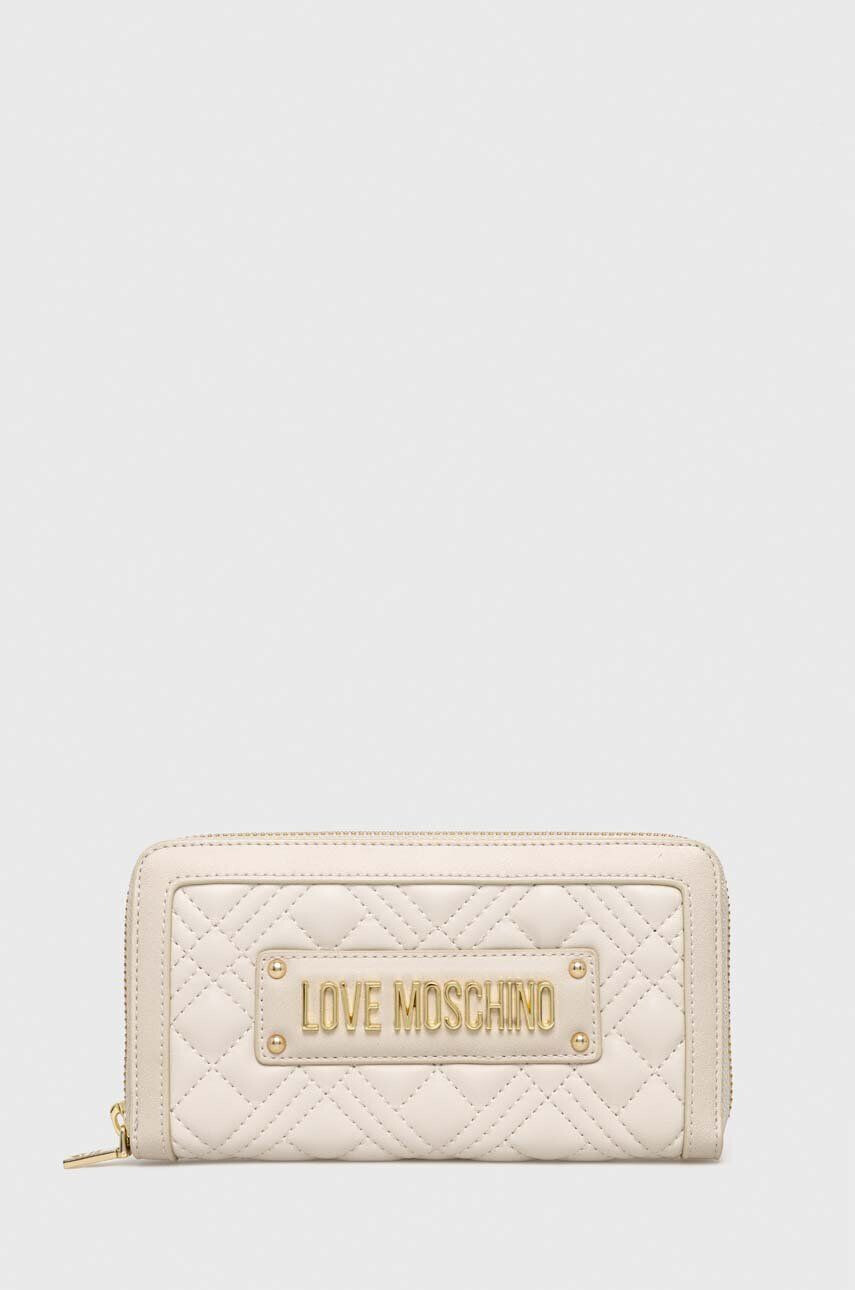 Love Moschino Peněženka béžová barva - Pepit.cz