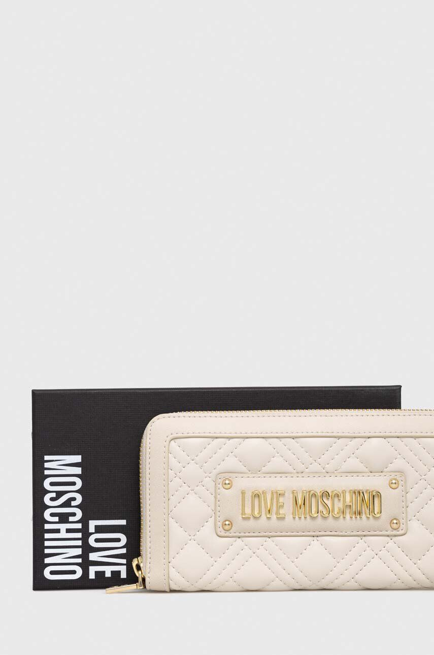 Love Moschino Peněženka béžová barva - Pepit.cz