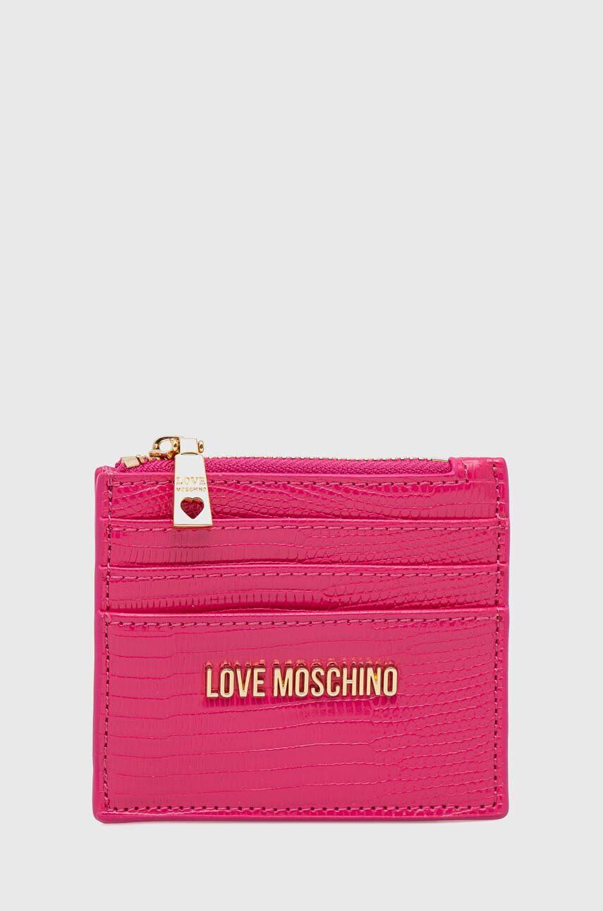 Love Moschino Peněženka růžová barva - Pepit.cz