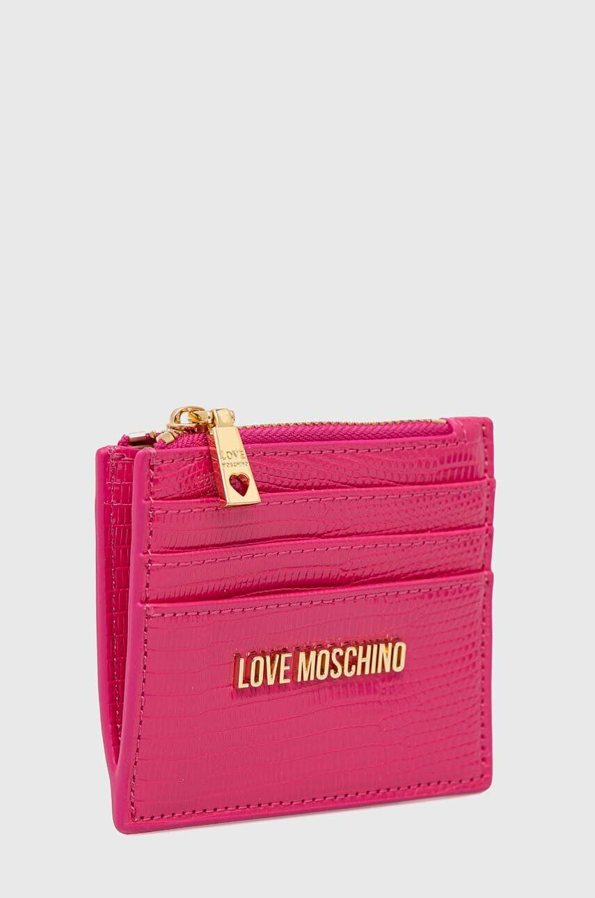 Love Moschino Peněženka růžová barva - Pepit.cz