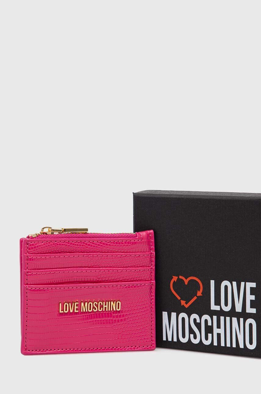 Love Moschino Peněženka růžová barva - Pepit.cz