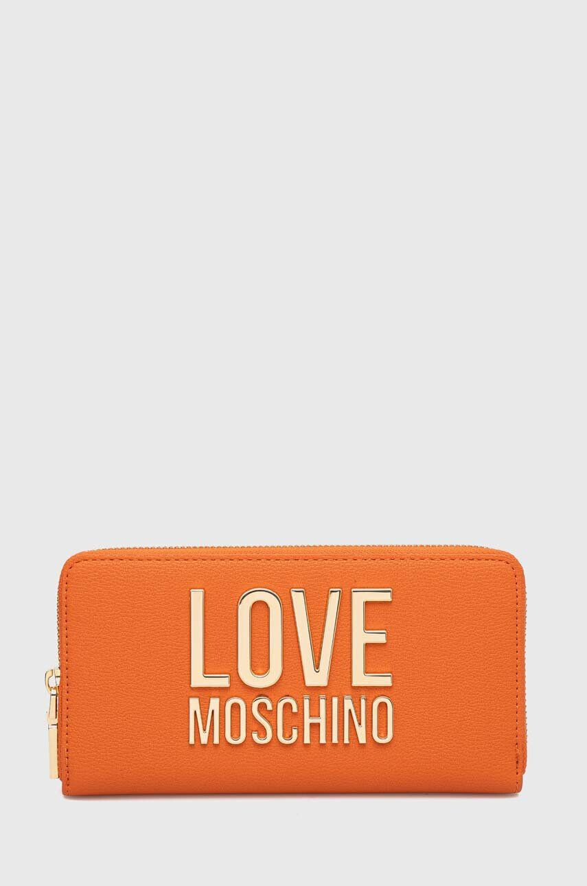 Love Moschino Peněženka oranžová barva - Pepit.cz