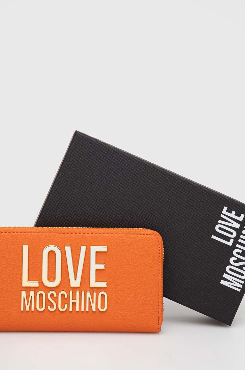 Love Moschino Peněženka oranžová barva - Pepit.cz